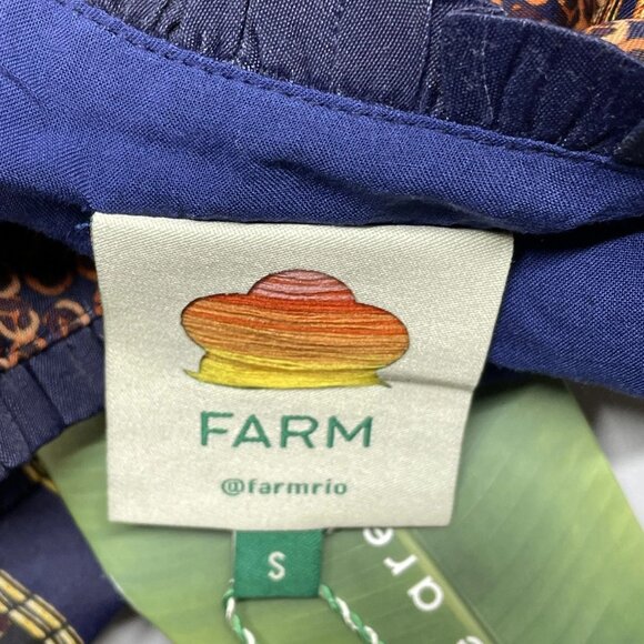 NEW FARM Rio Long Sleeve Floral Mini Dress – White/Multicolor – Size S – NWT - Picture 7 of 9